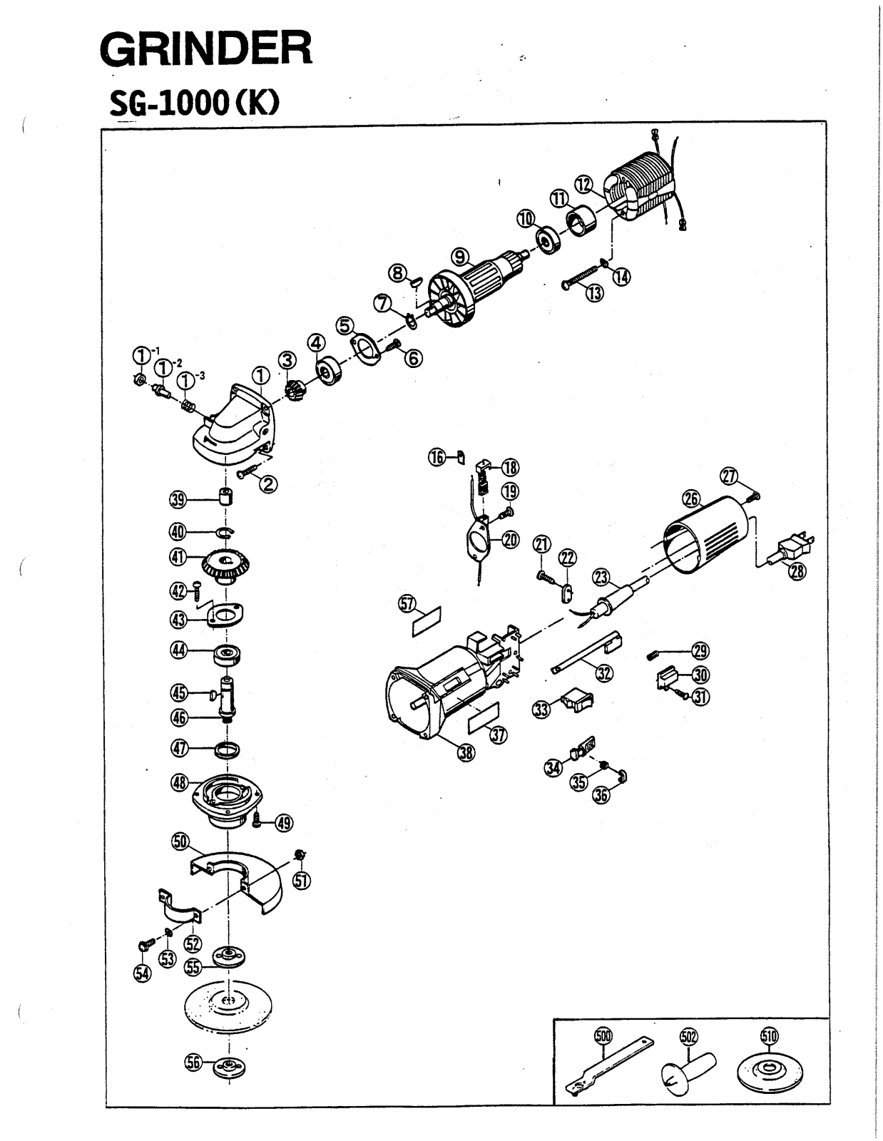 Ryobi SG1000(K) User Manual