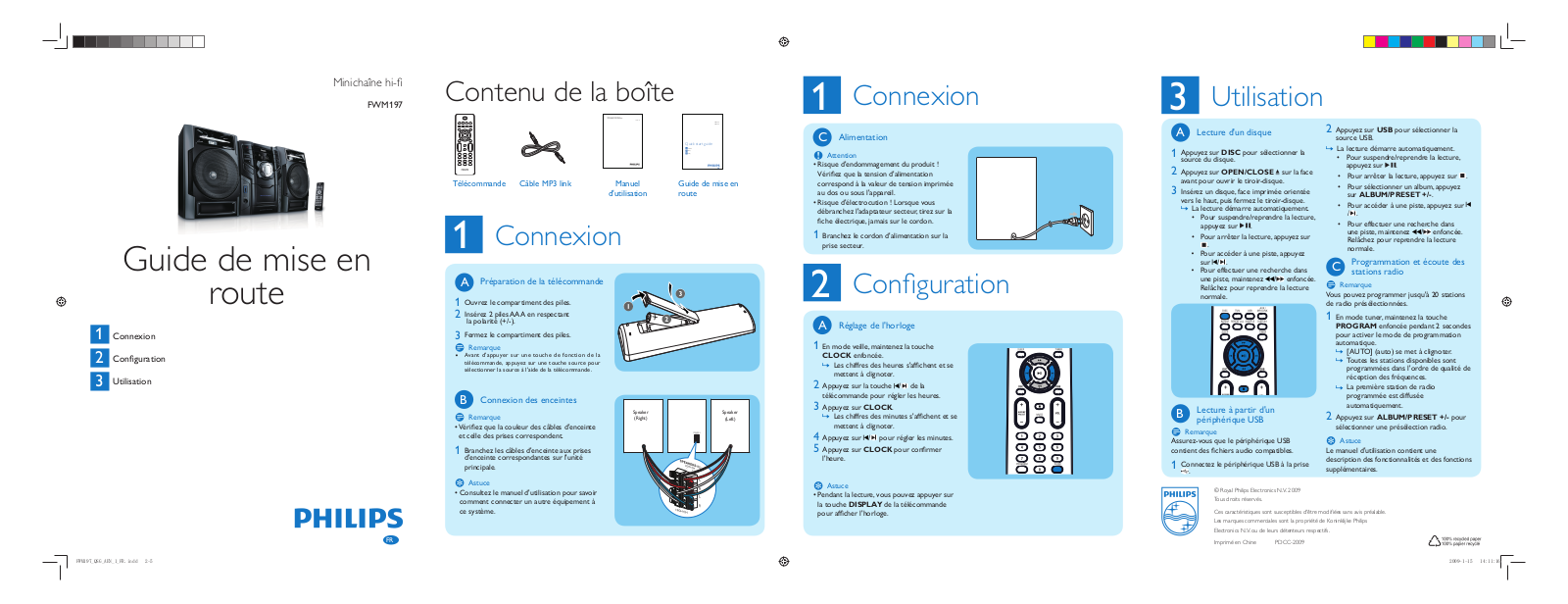 Philips FWM197/12 User manual