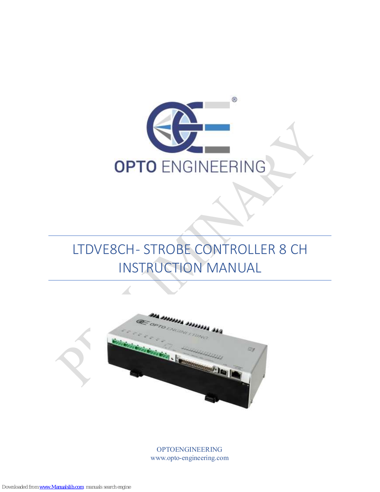 opto engineering LTDVE8CH Instruction Manual