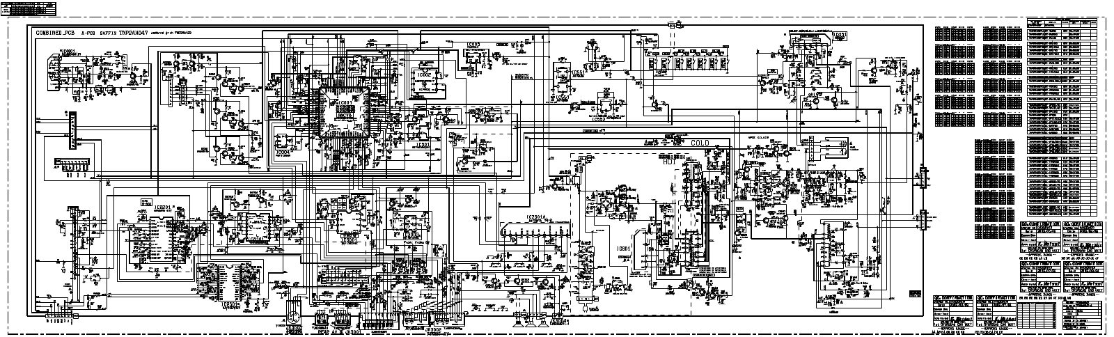 Panasonic CT-F2943X Schematic