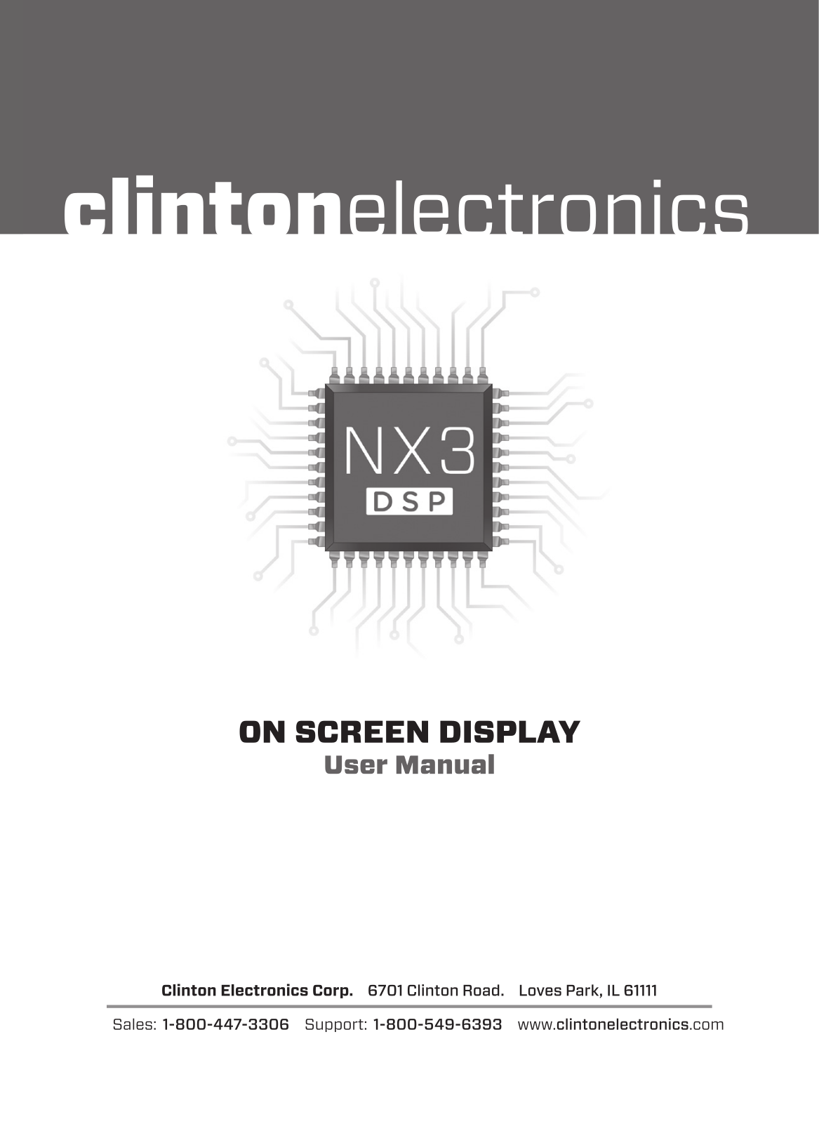 Clinton Electronics NX3 DSP User Manual