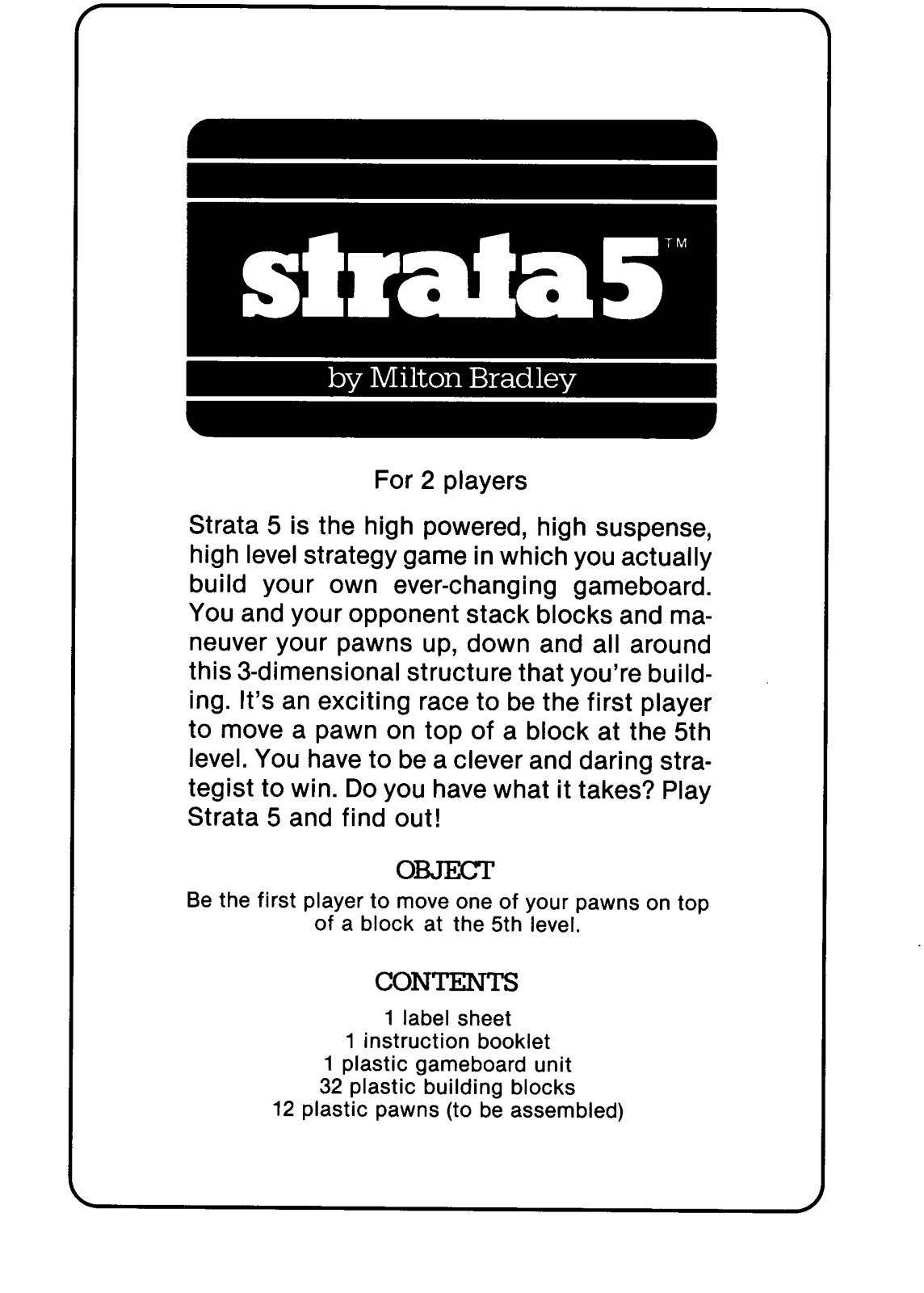 Hasbro STRATA5 User Manual