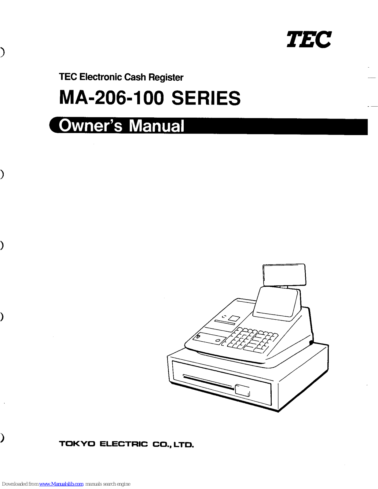 TEC MA-206, MA-206-100 SERIES Owner's Manual - ManualMachine.com