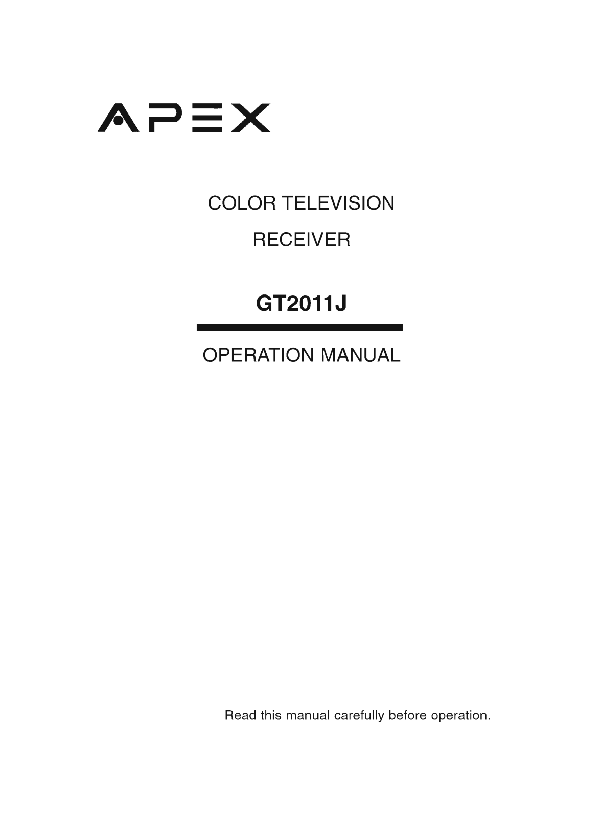 Apex GT2011J User Manual