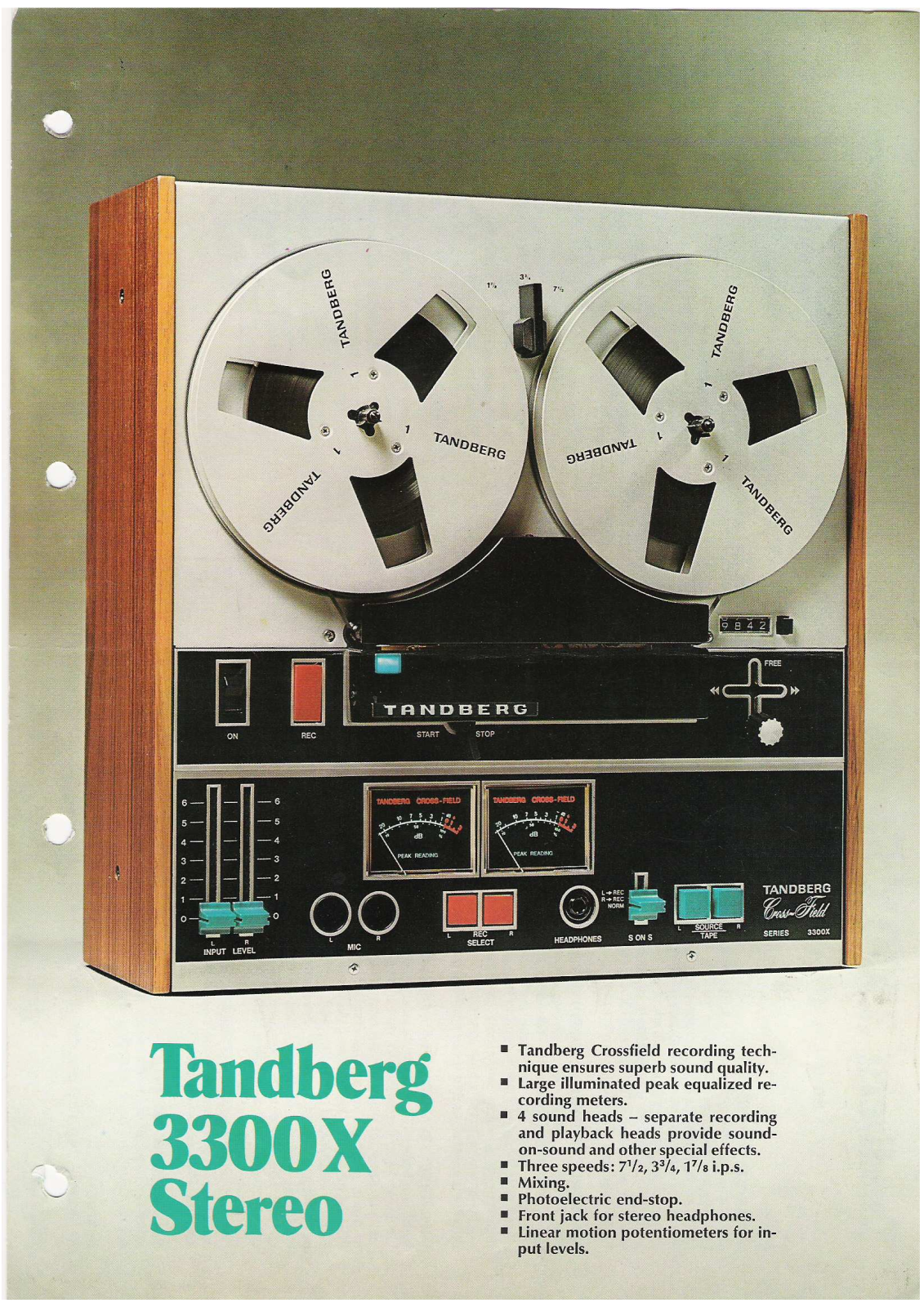 Tandberg 3300-X Brochure