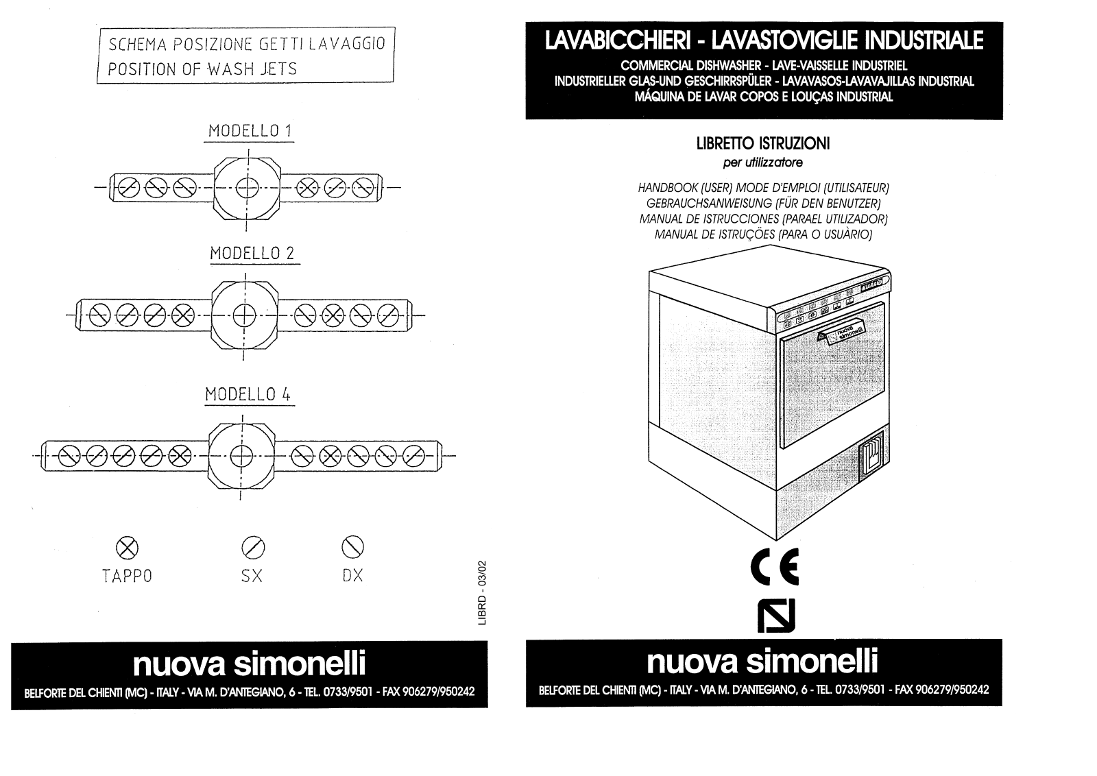 Nuova Simonelli Kiara 4, Kiara 2, Kiara 6, Kiara 5, Kiara 3 User Manual