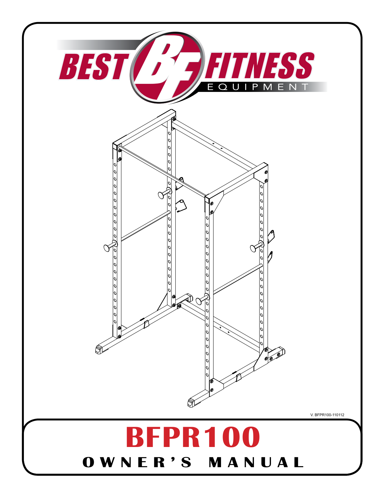 Body Solid BFPR100 User Manual