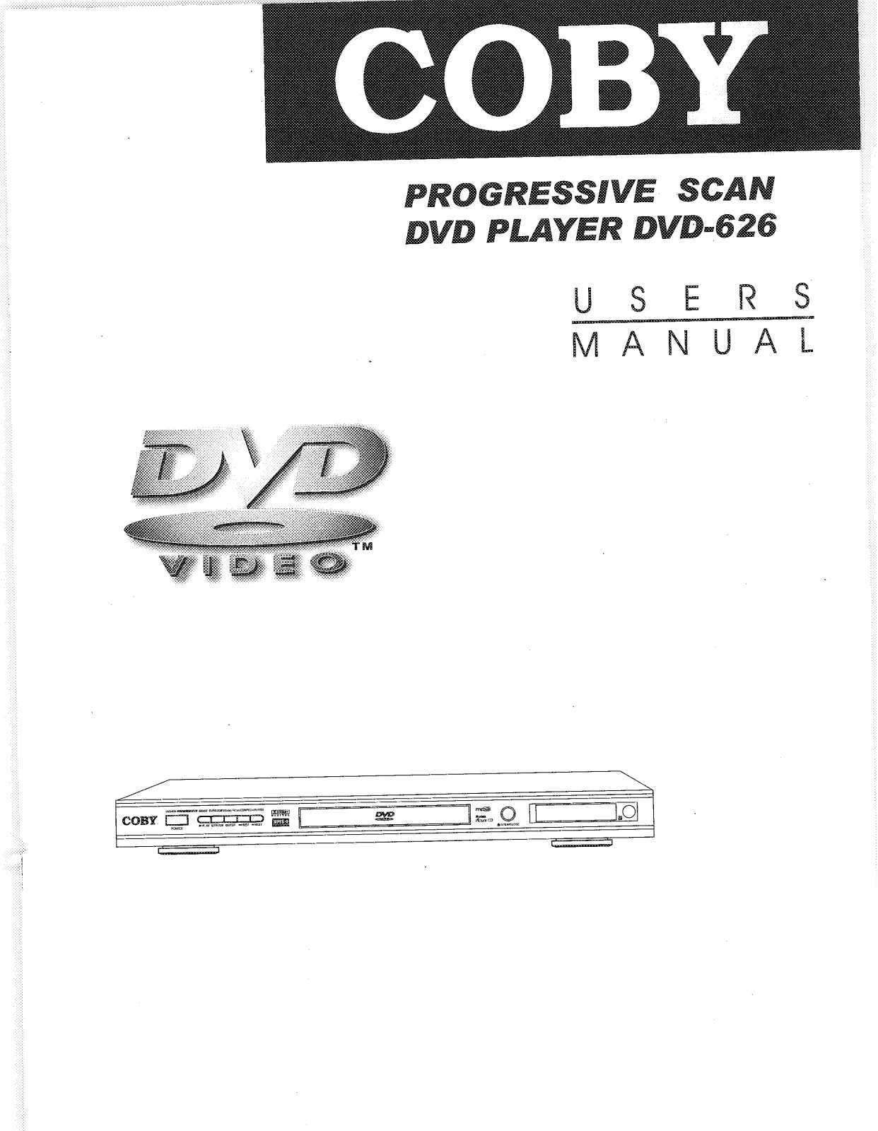 COBY electronic DVD-626 User Manual