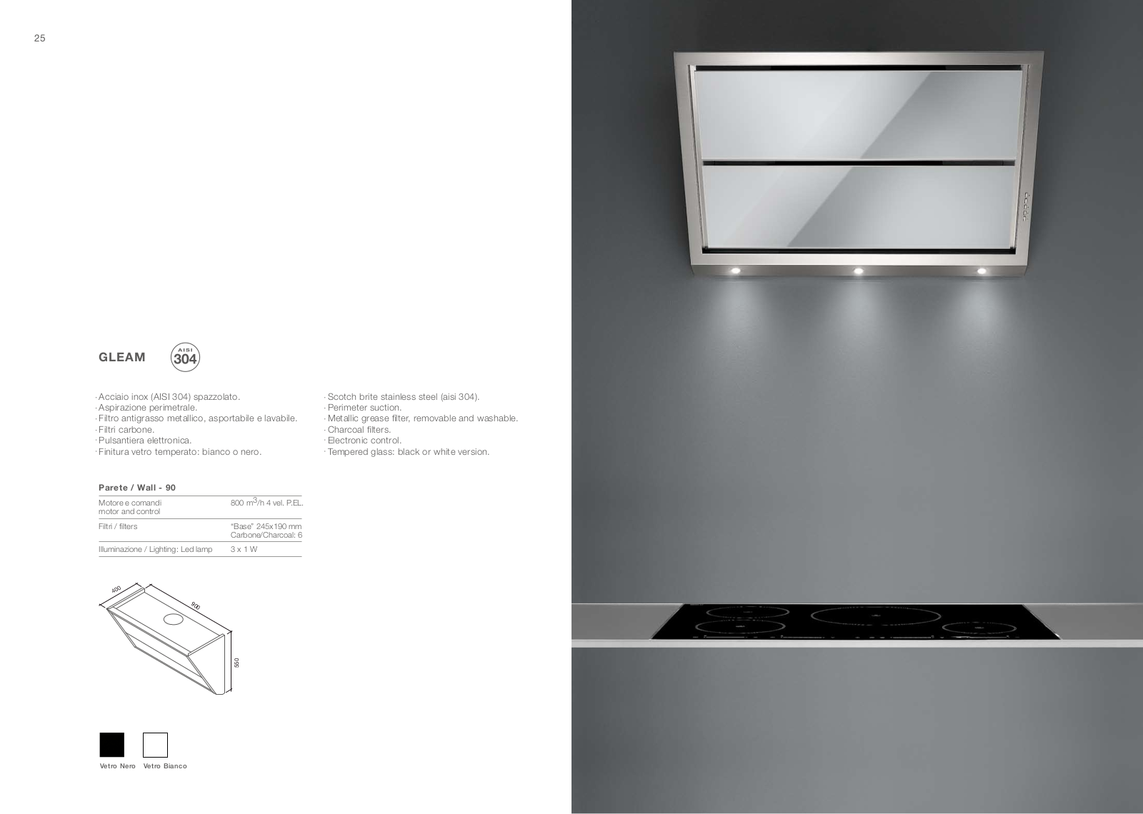 Falmec Gleam 90 ix User Manual