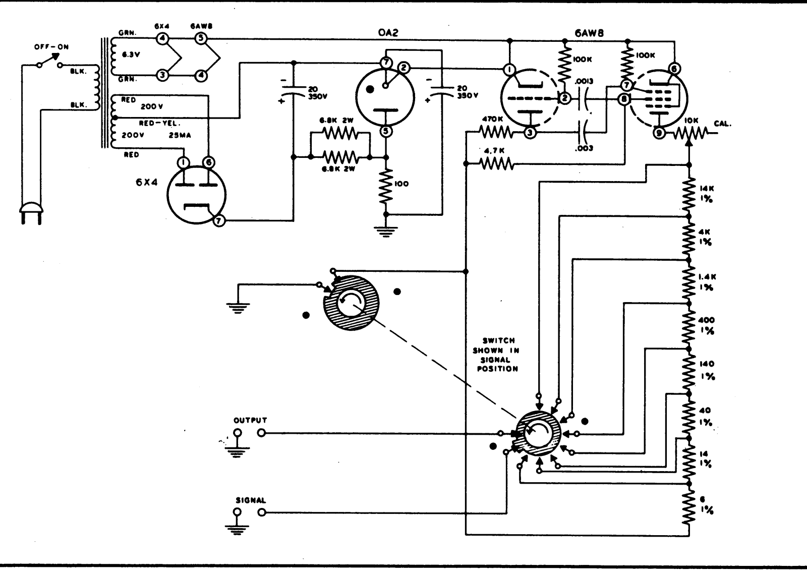 Heath Company VC-3 Schematic