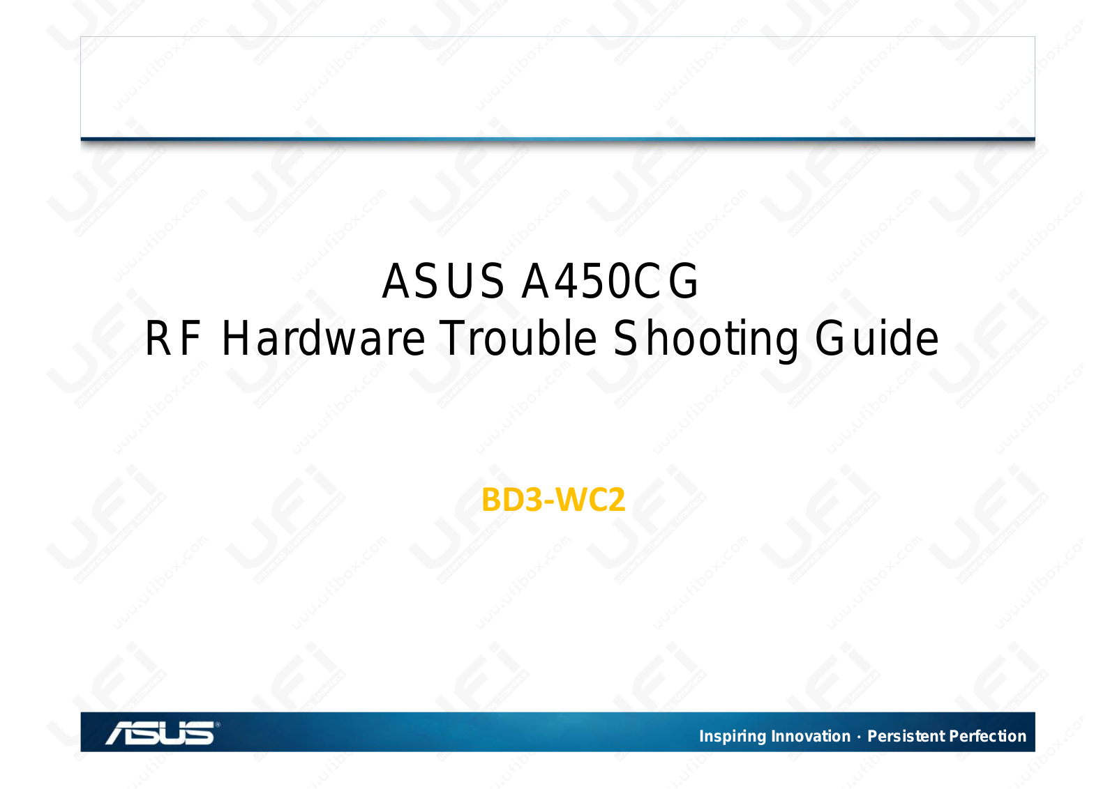 ASUS A450CG trouble shooting guide