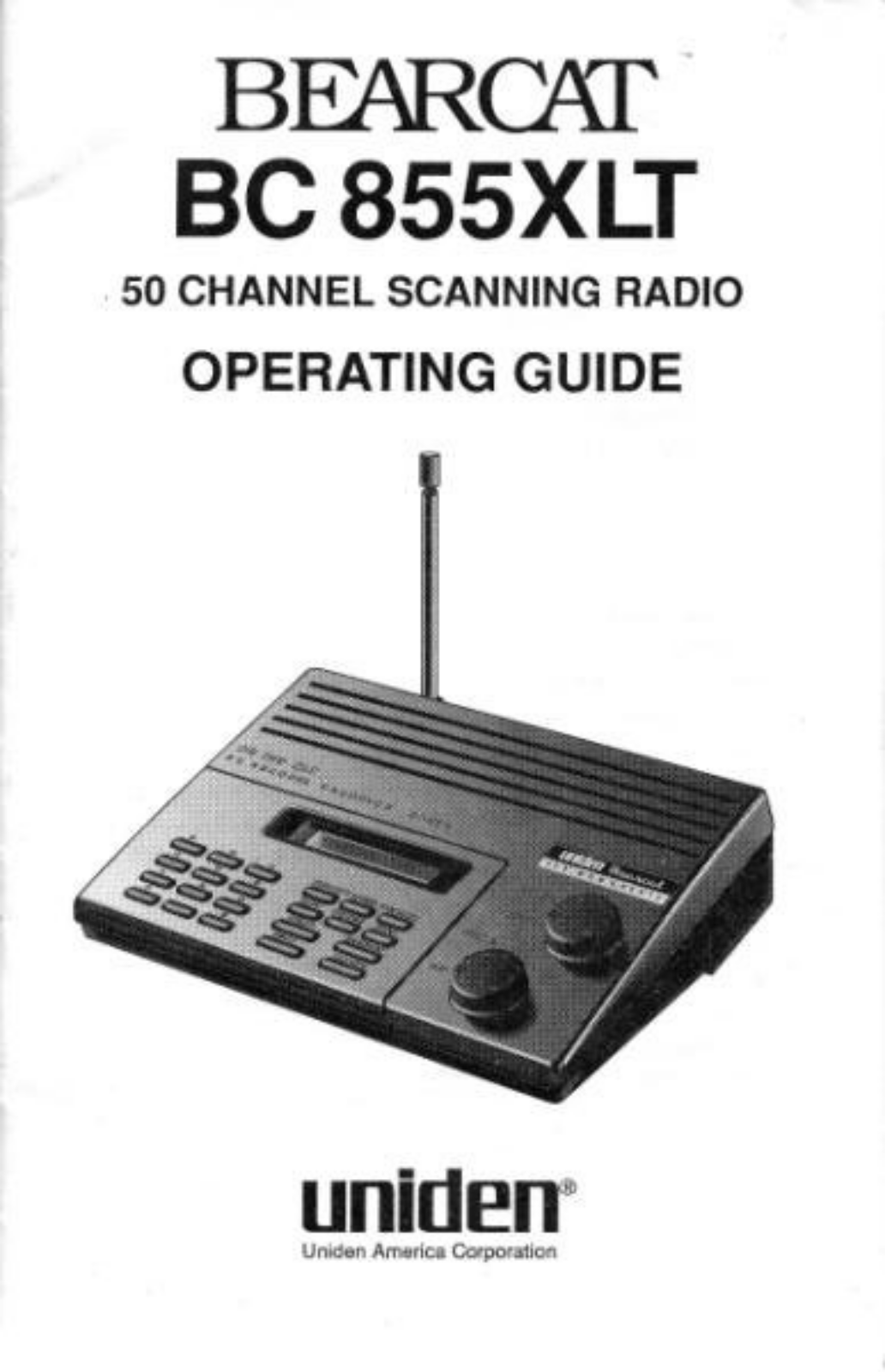 Uniden-Bearcat BC855XLT Operating Guide - ManualMachine.com