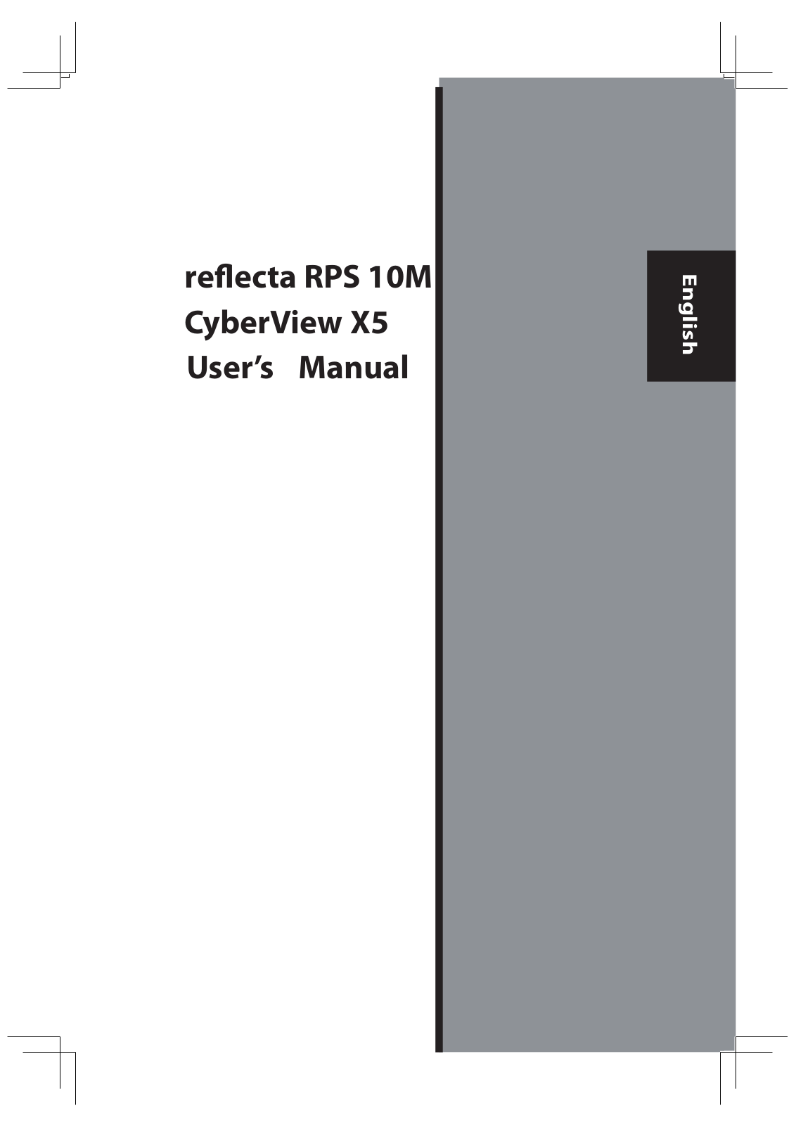 Reflecta CyberView X5 User manual