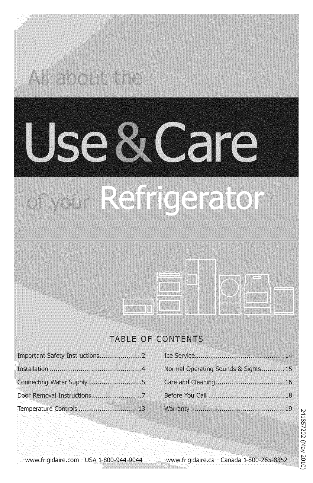 White-Westinghouse WRT18MP6CSV Owner’s Manual