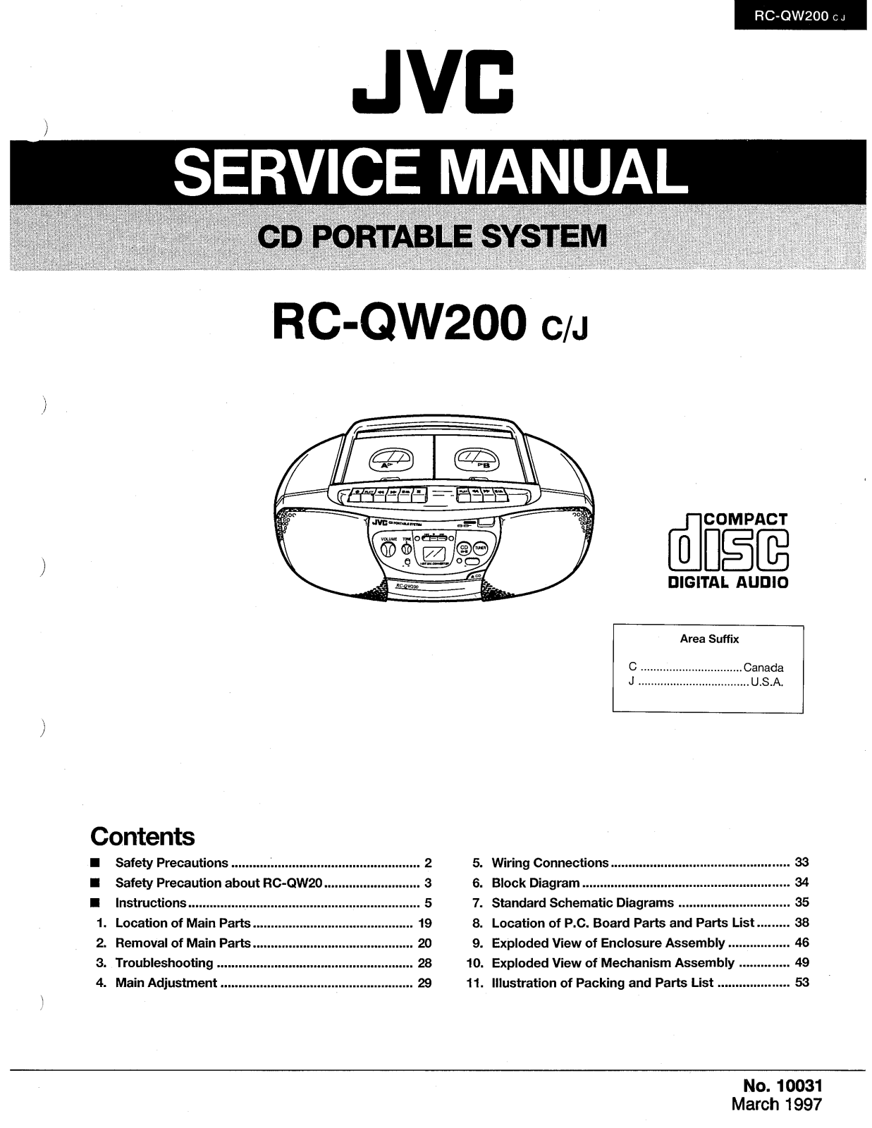 JVC RC-QW200BKC, RC-QW200BKJ Service Manual