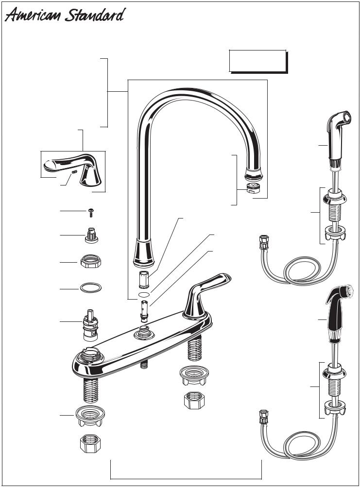 American Standard 4275.551, 4275.55, Kitchen Faucet User Manual