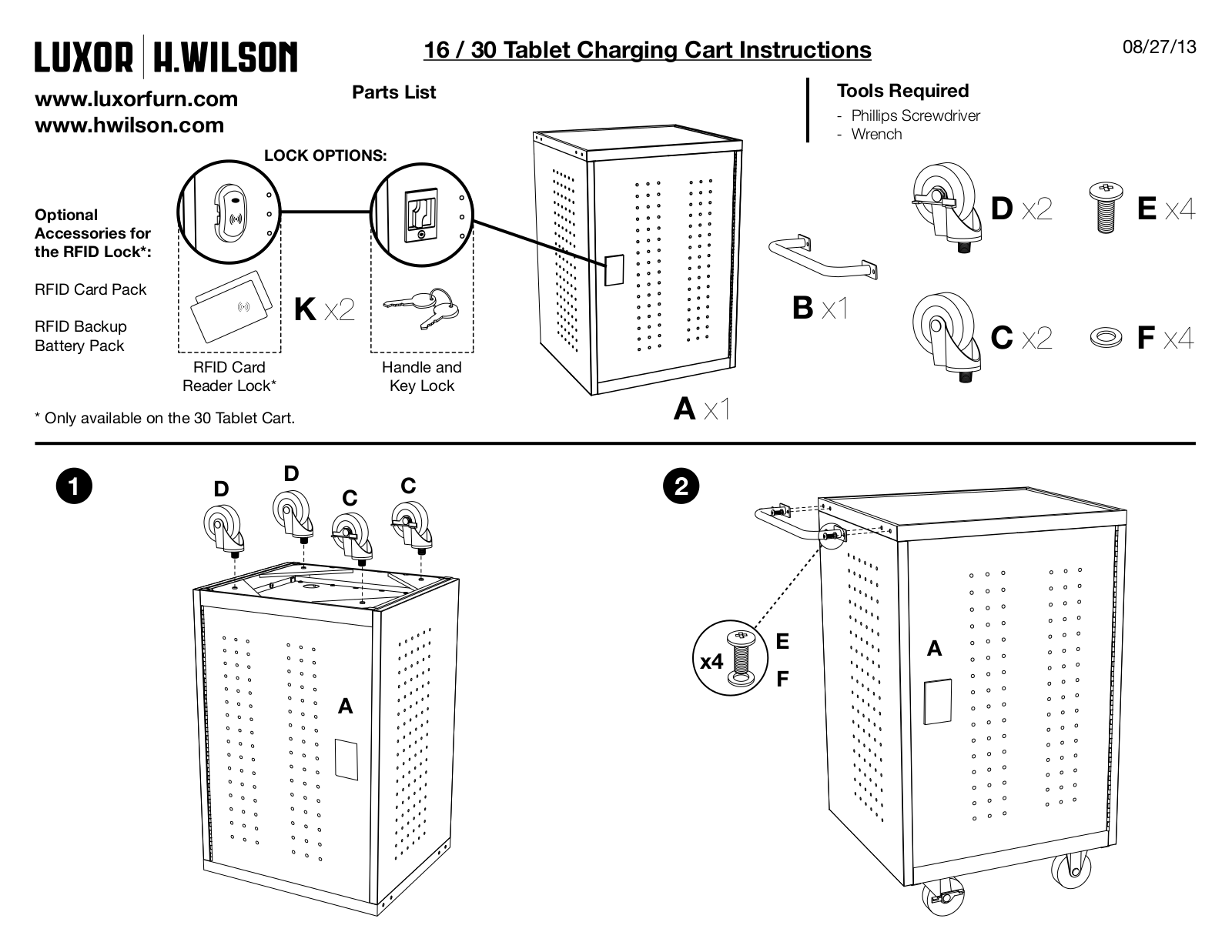 Luxor|H.Wilson LLTM30-B User Manual