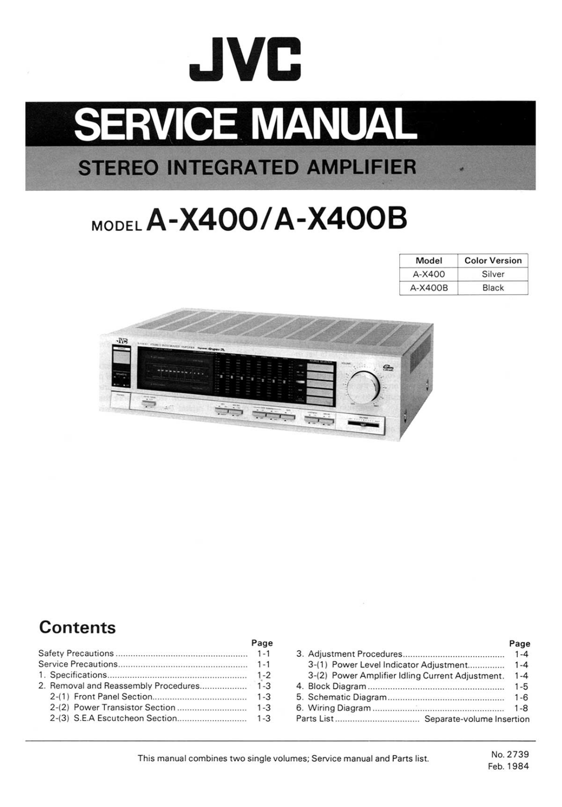 JVC AX-400 Service manual
