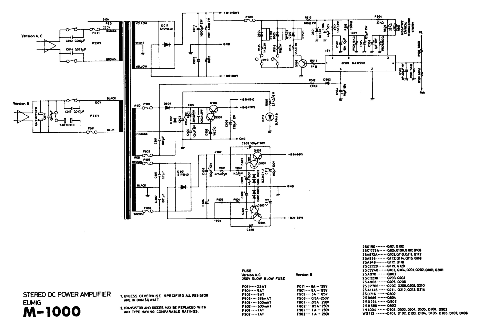 Eumig M1000 Schematic 2 - ManualMachine.com