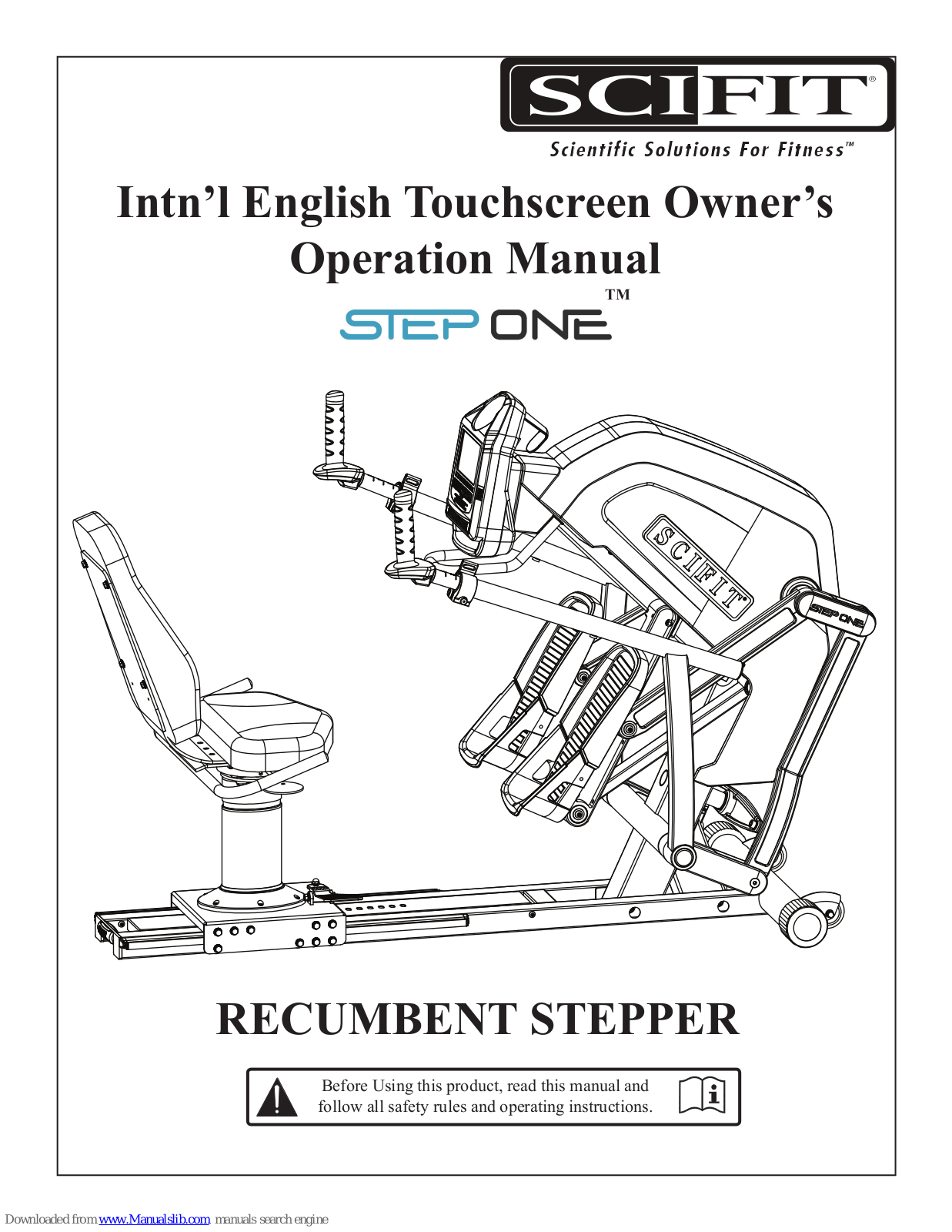 SCIFIT STEP ONE Operation Manual - ManualMachine.com