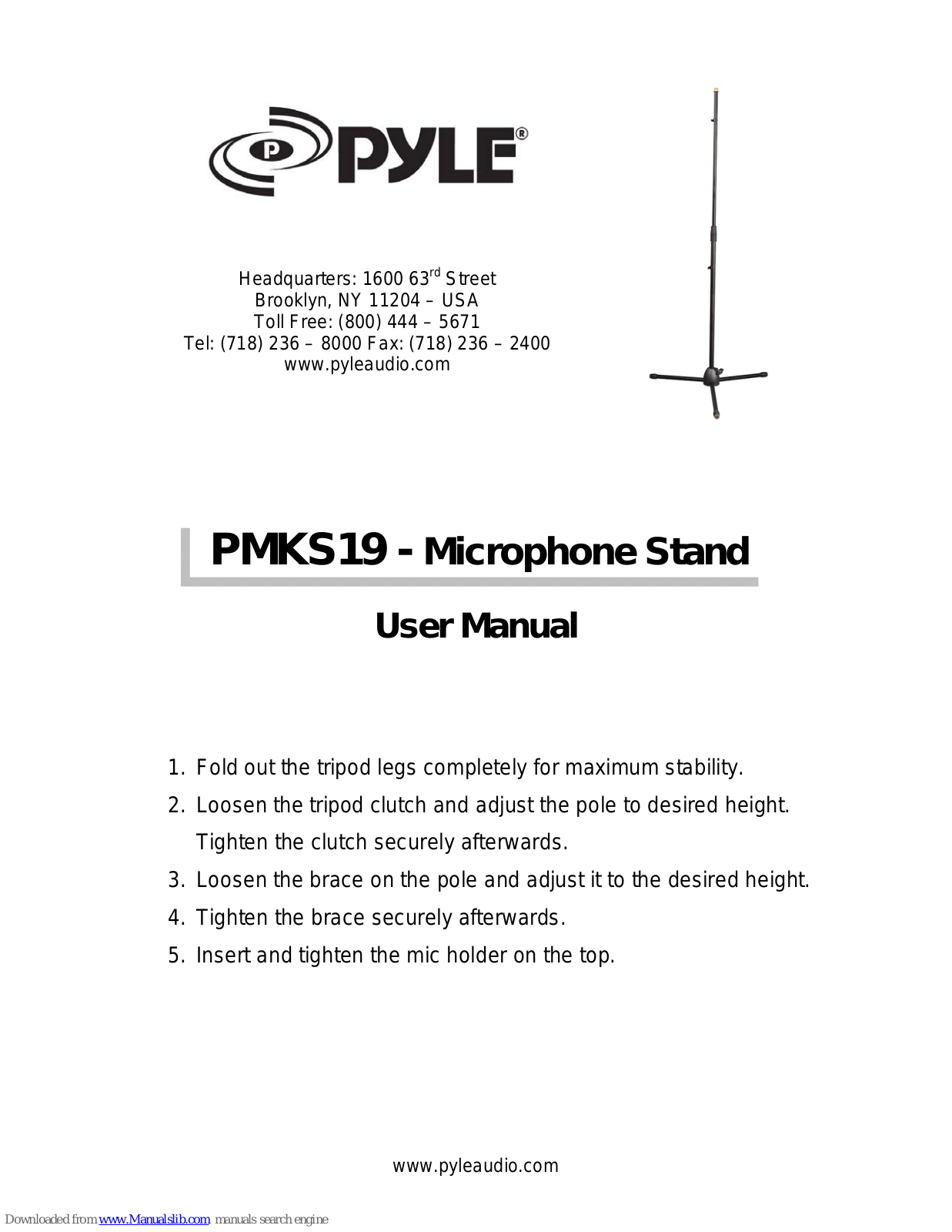 Pyle PMKS19 User Manual - ManualMachine.com