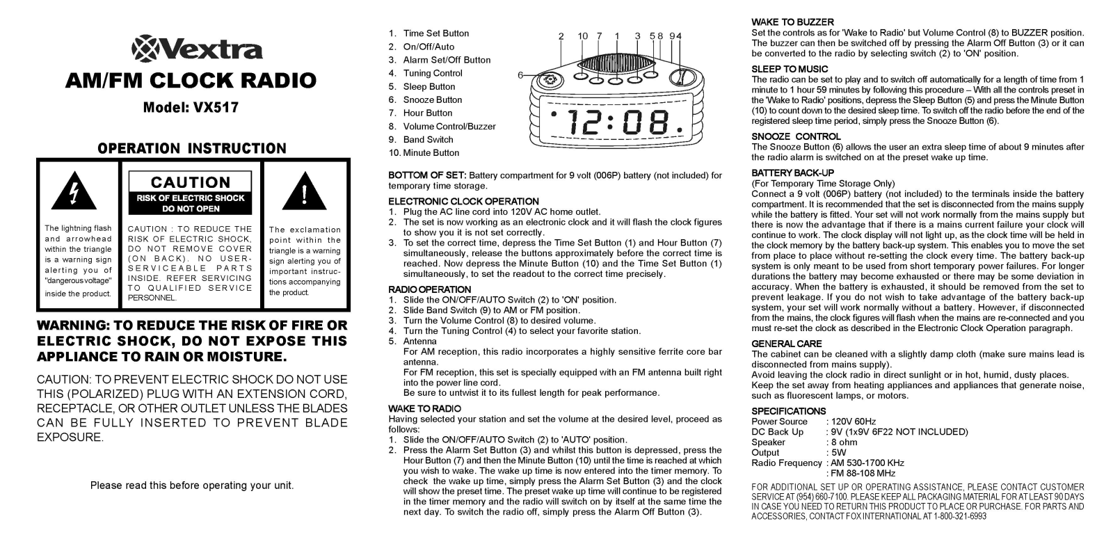 Memorex VX517 User Manual