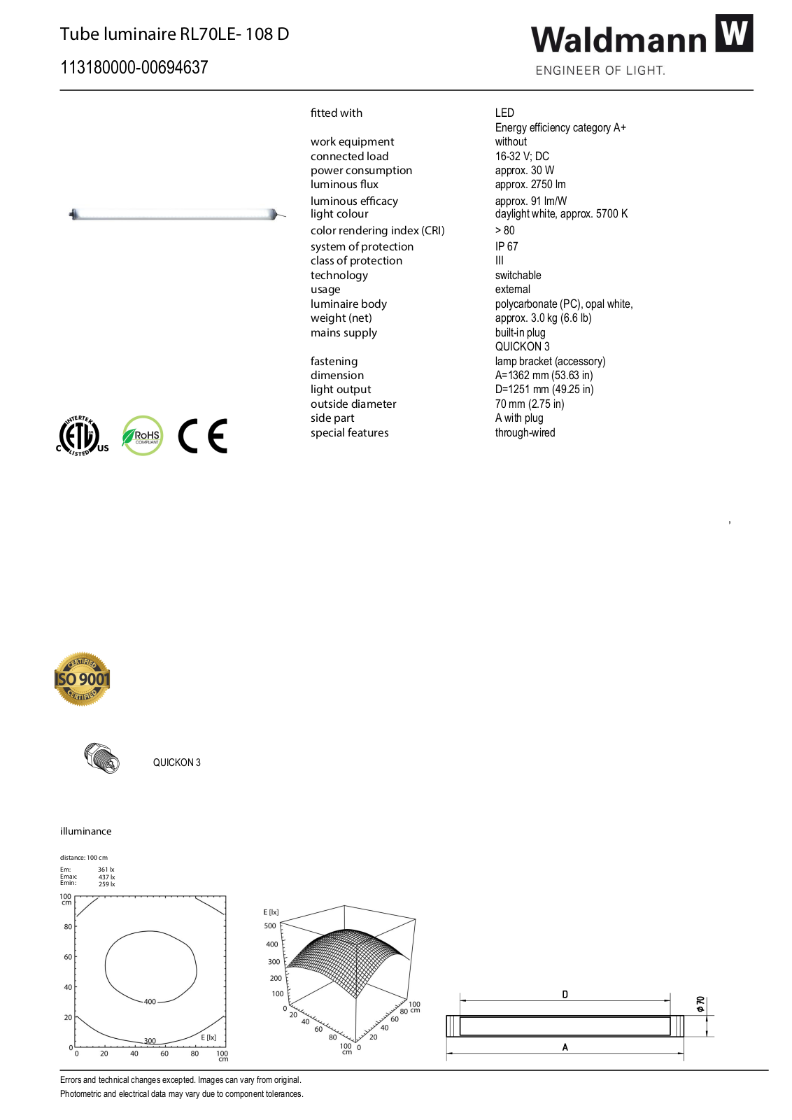 Waldmann 113180000-00694637 Information guide - ManualMachine.com