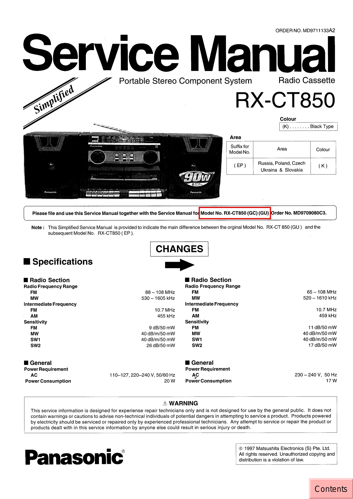 JVC RX CT850 EP Service Manual