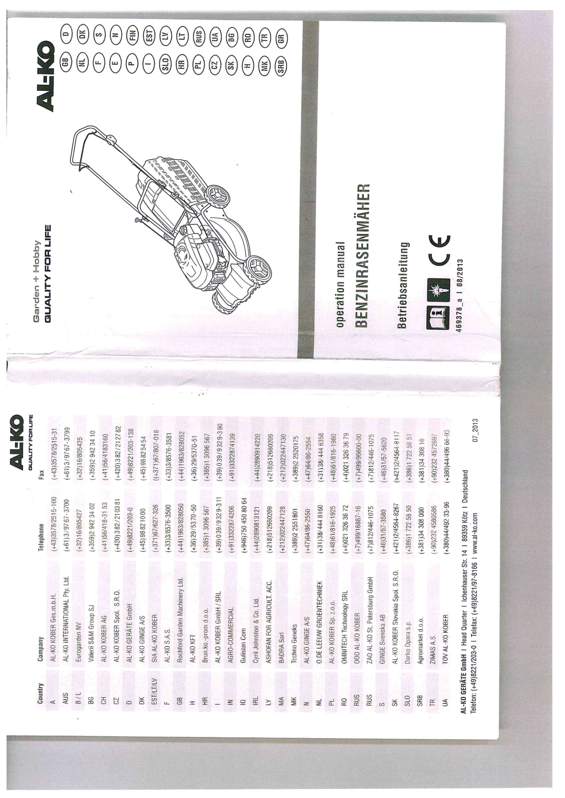 AL-KO 4.65 SP-S Classic User Manual