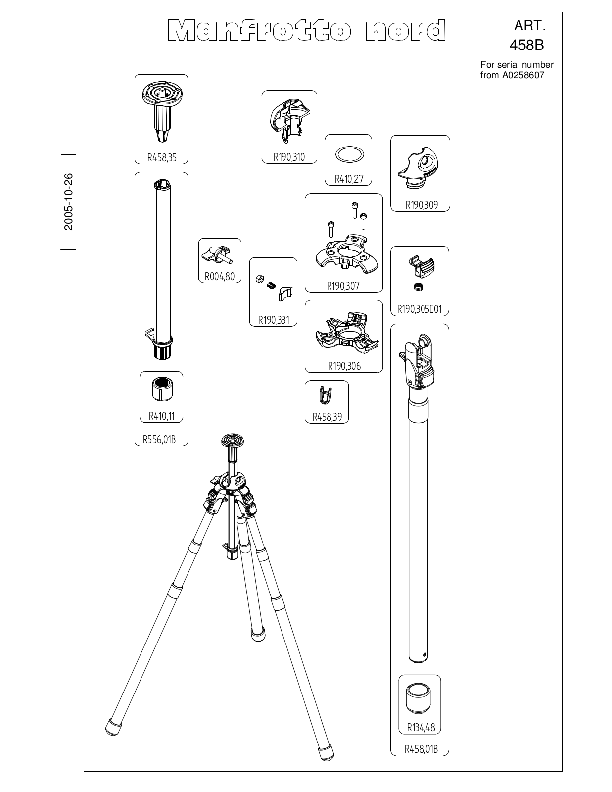 Manfrotto 458B User Manual