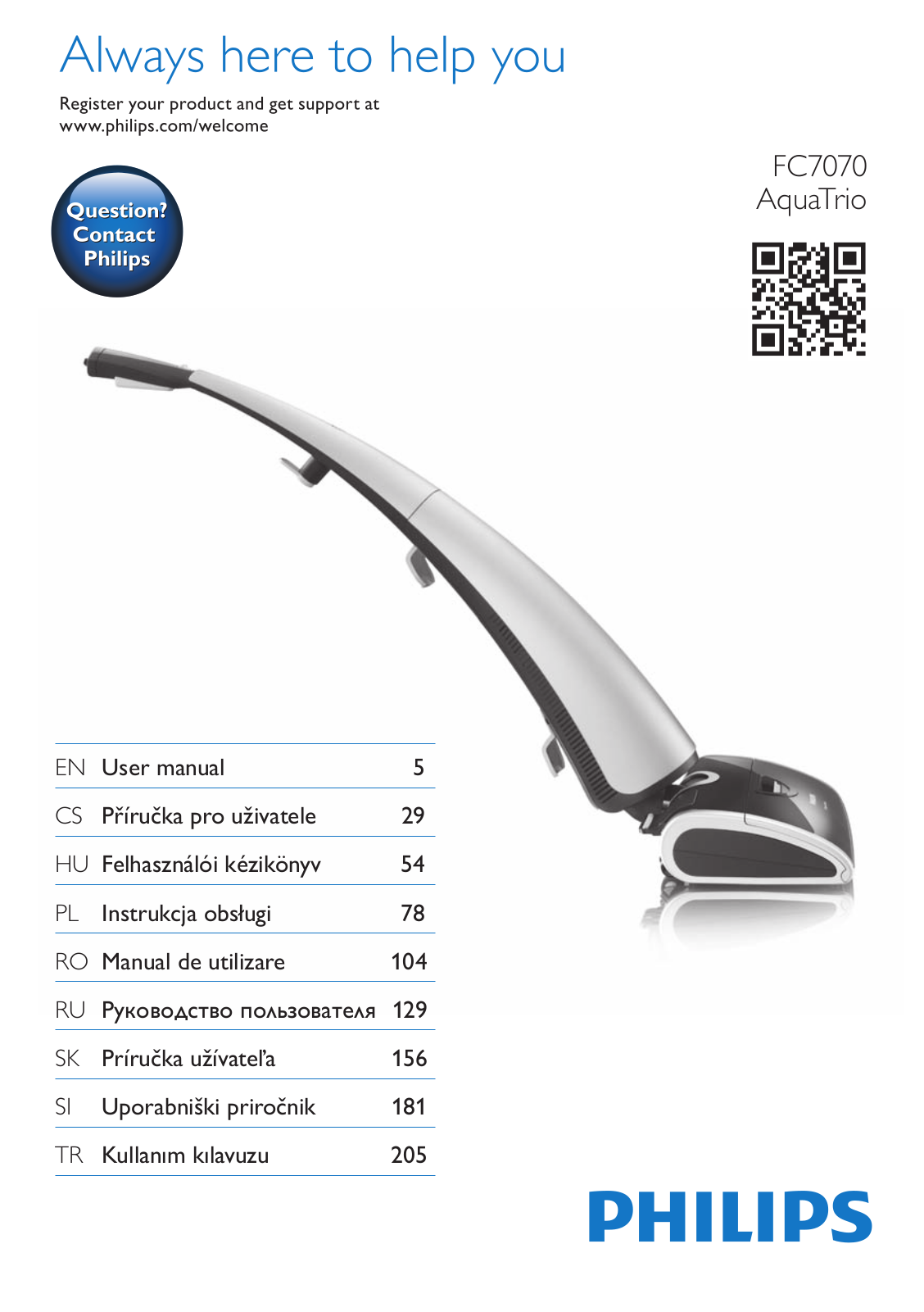 Philips FC7070 User manual