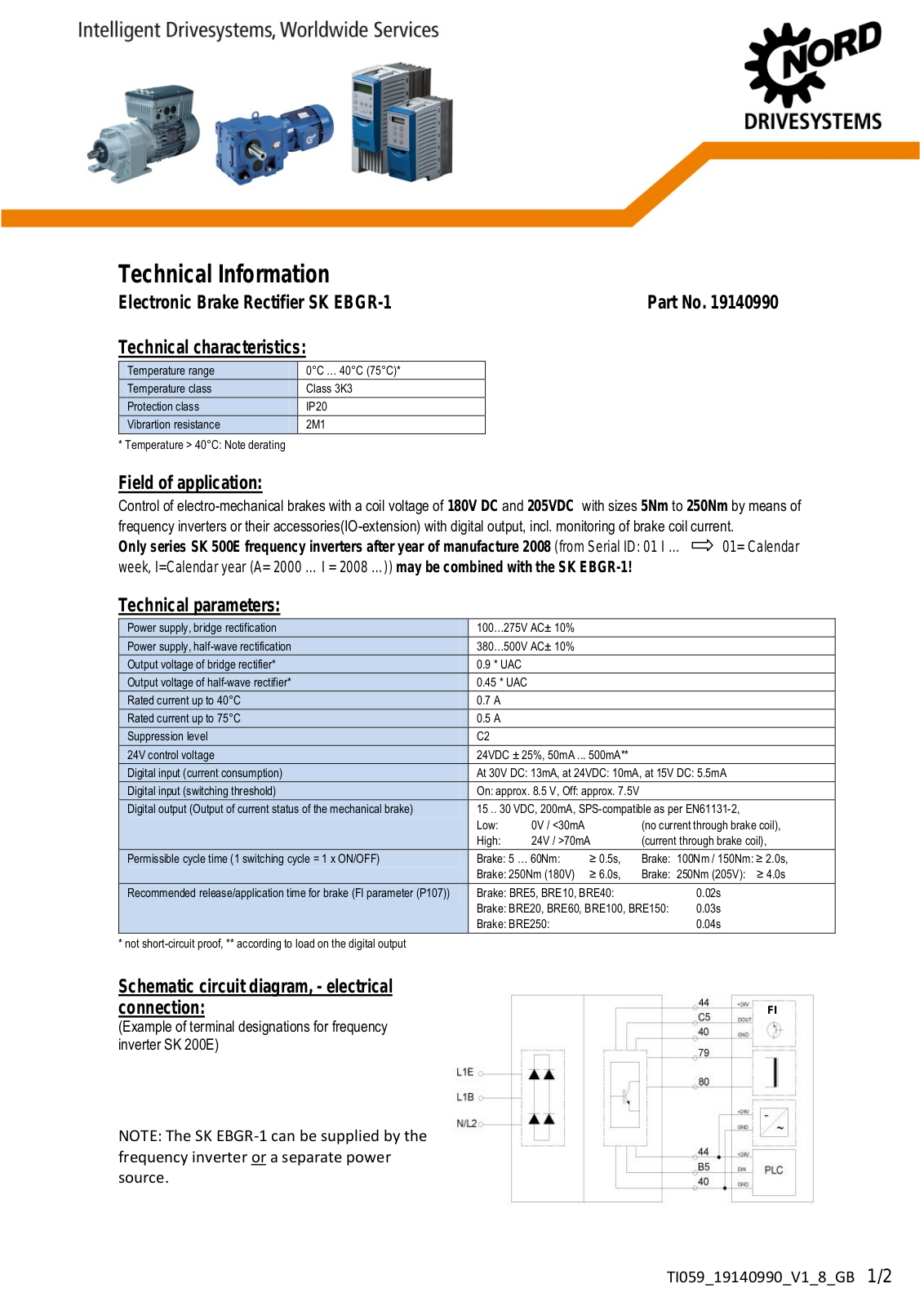 NORD TI05919140990 User Manual