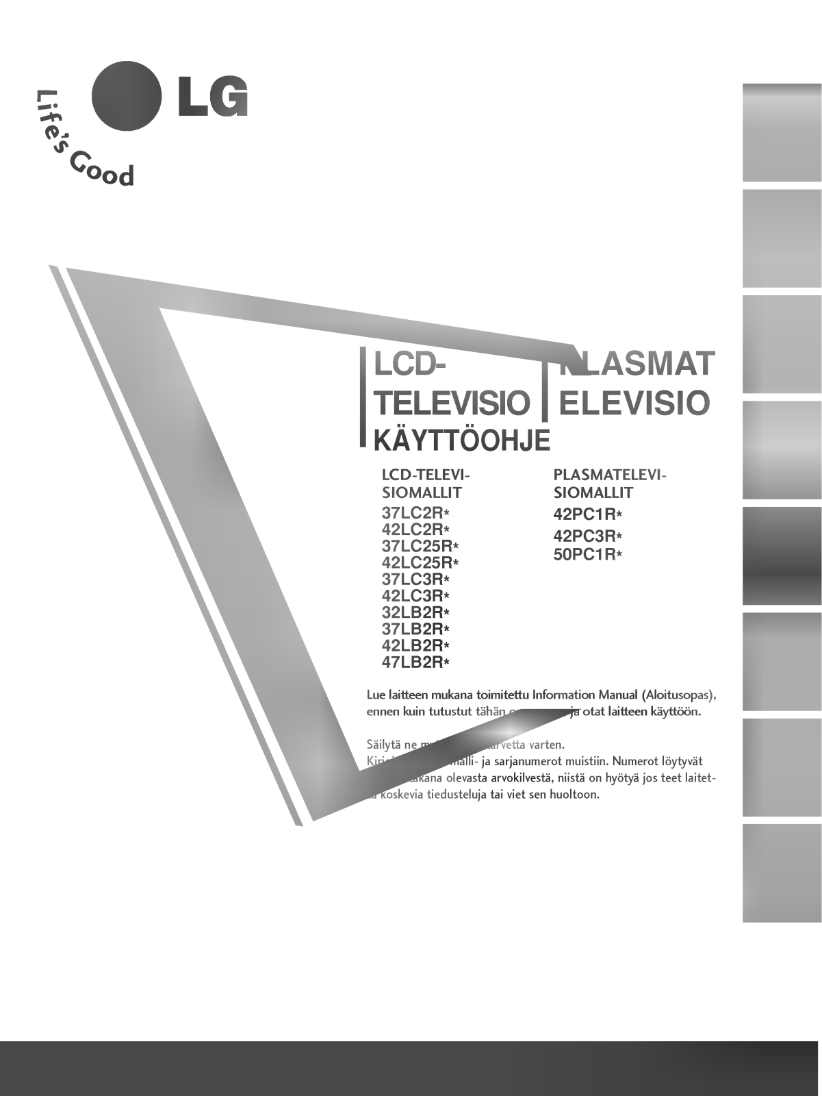 LG 42LC25R User manual