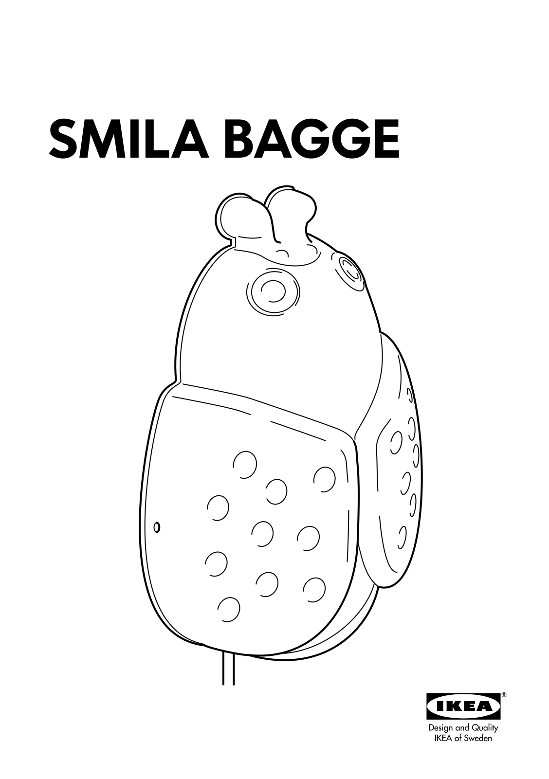 IKEA SMILA BAGGE User Manual