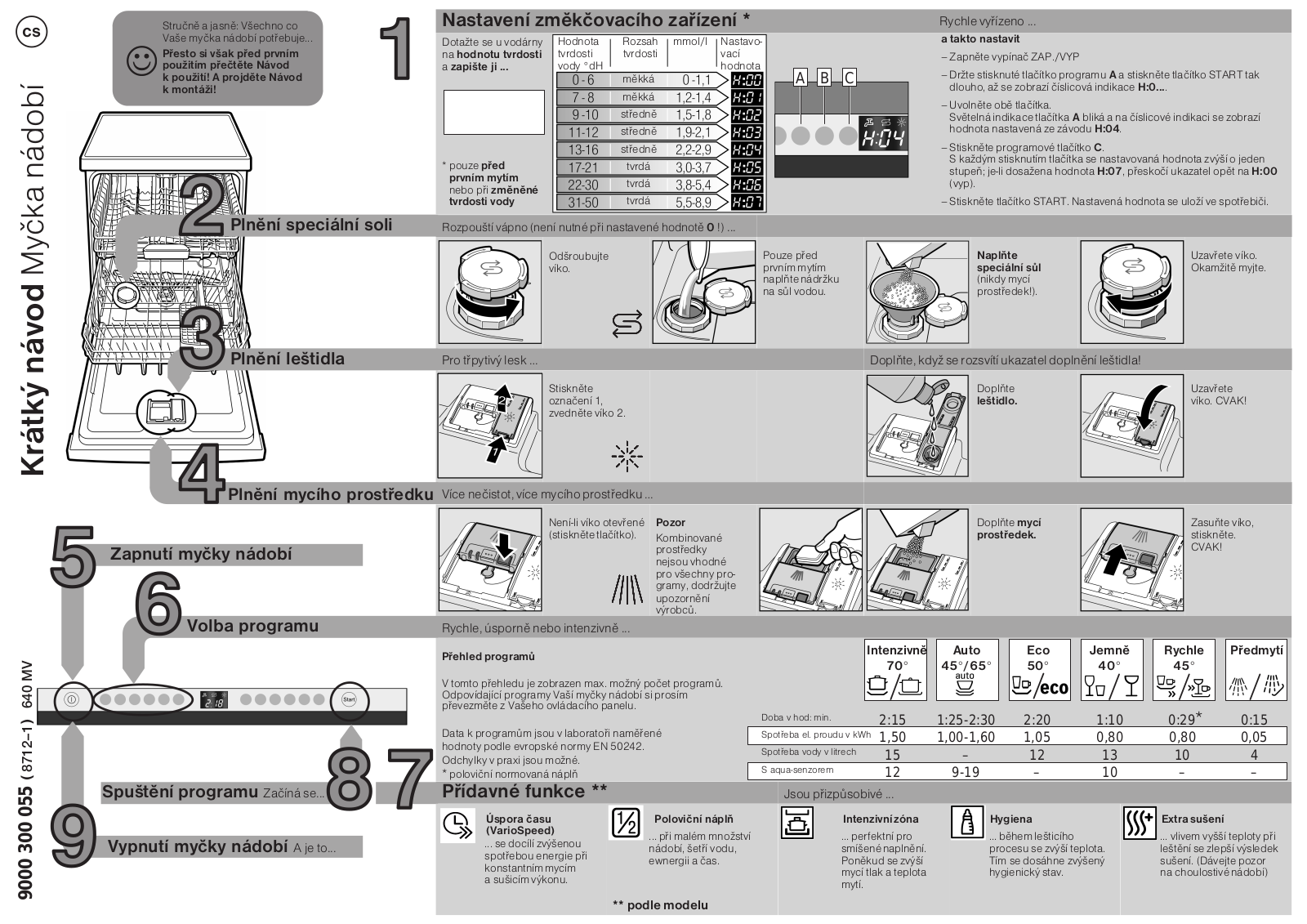 Siemens SMV 50M00 EU, SMV 58M00 EU, SN65M030EU, SN66M080EU User Manual