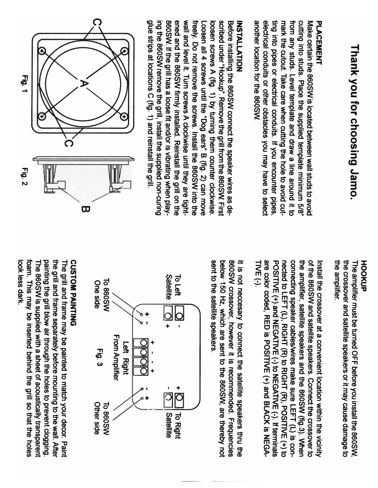 JAMO MANNO5, IW860SW User Manual