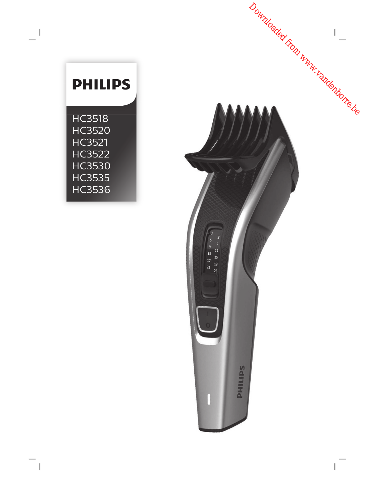 PHILIPS HC3530 User Manual