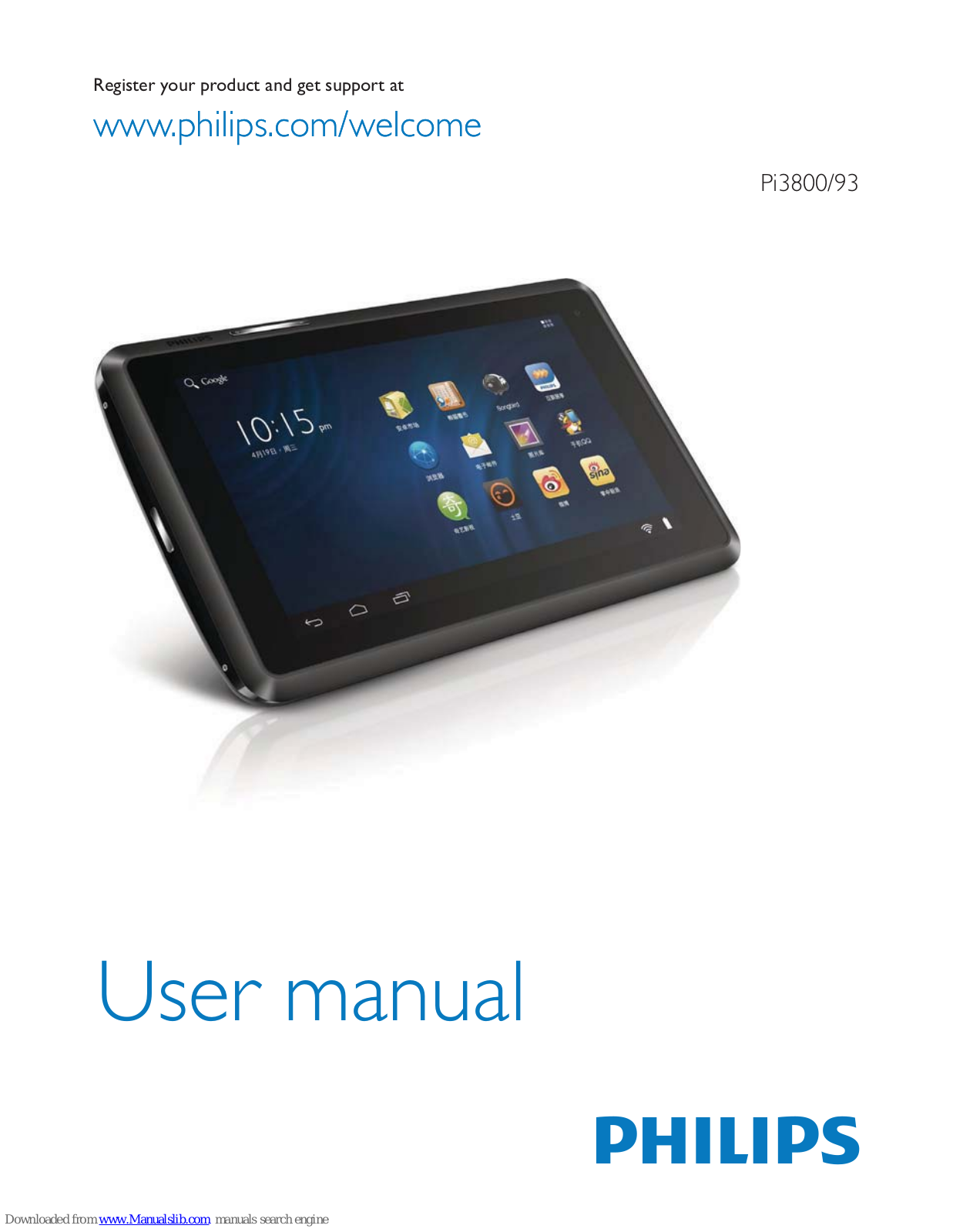 Philips Pi3800, Pi3893, Pi3800/93 User Manual - ManualMachine.com