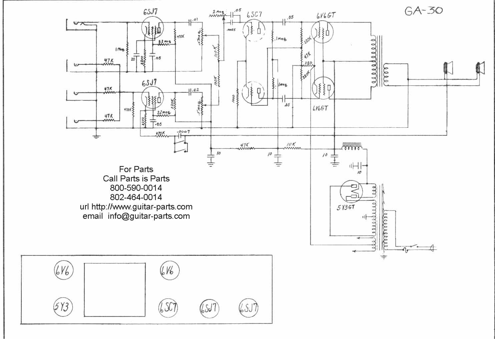 Gibson ga30 schematic