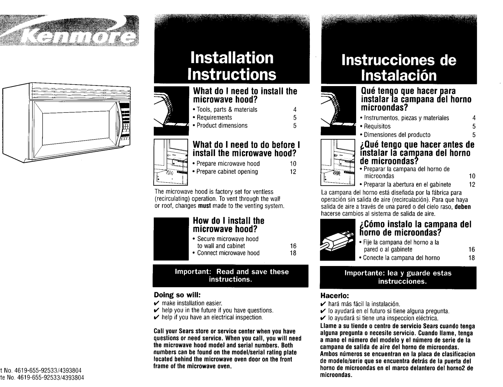 Kenmore 66568680890, 66568682891, 66568682991, 66569612990, 66569612992 Installation Guide - ManualMachine.com