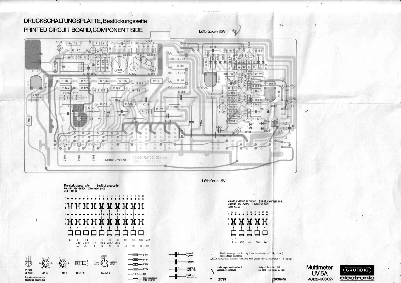 Grundig UV-5-A Service Manual