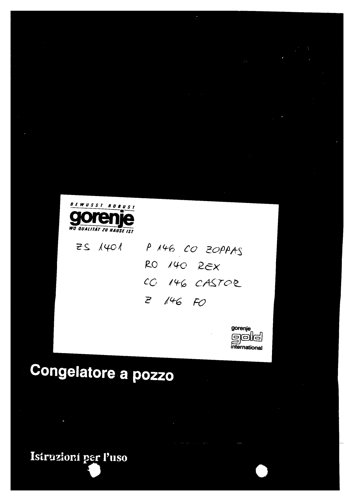 gorenje CO146 User Manual