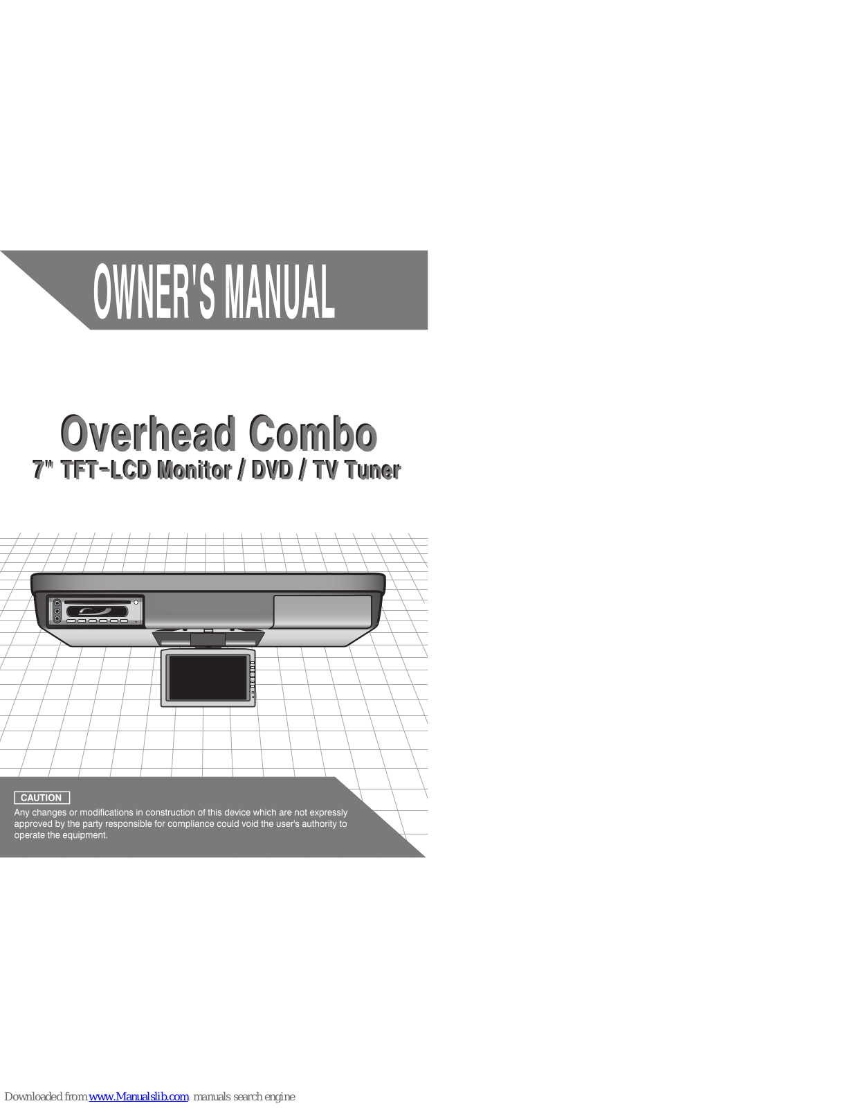 Soundstream VCM-7DVD Owner's Manual