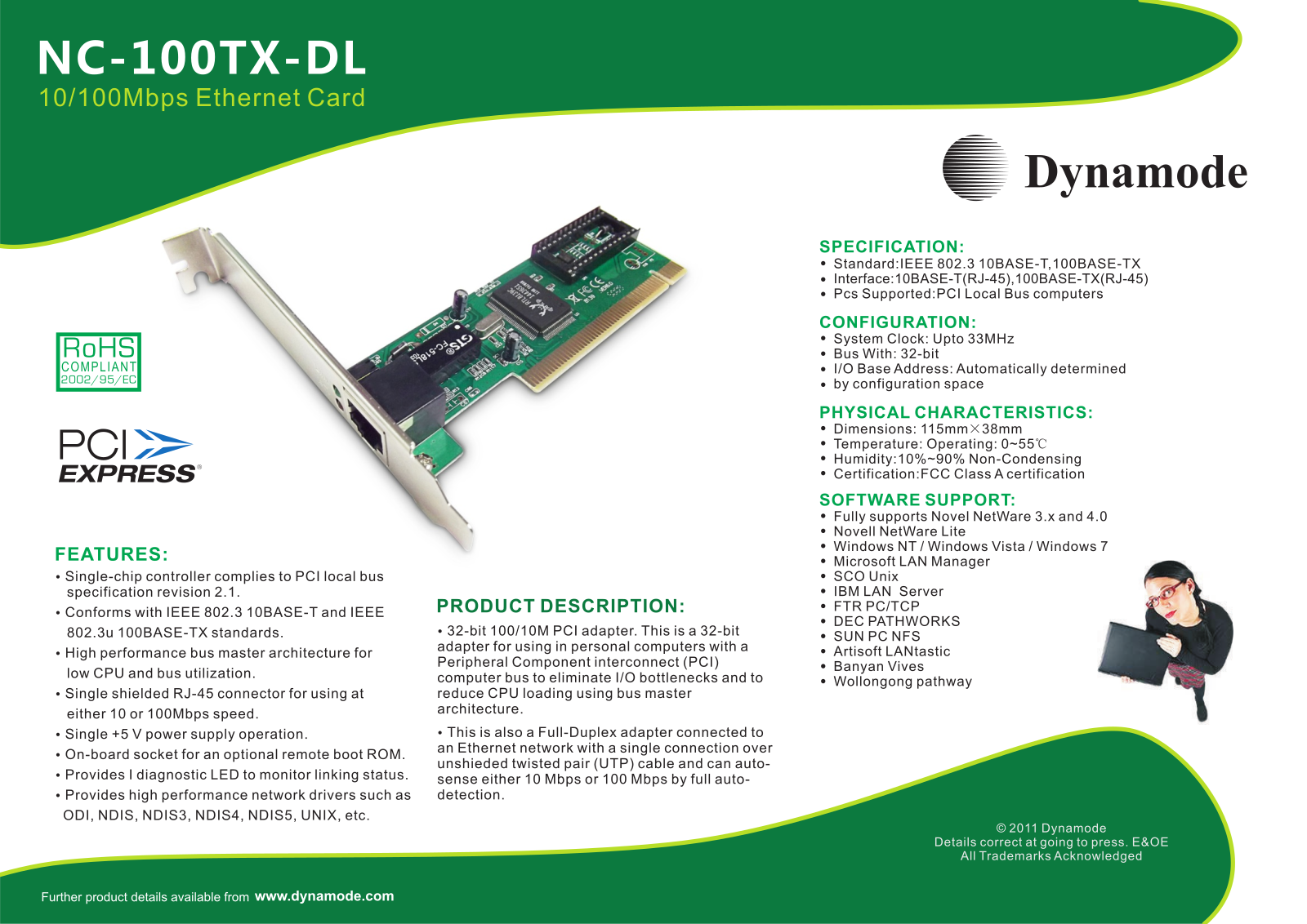 Dynamode NC-100TX-DL User Manual