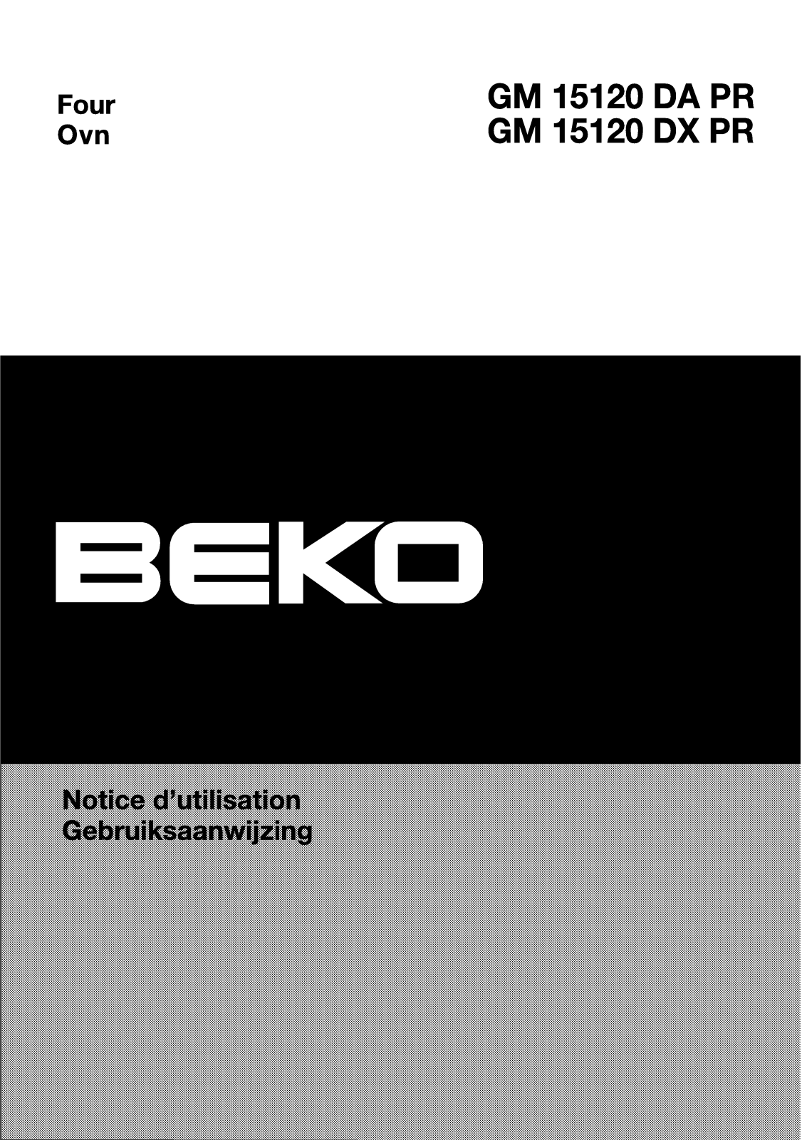 BEKO GM15120DX User Manual