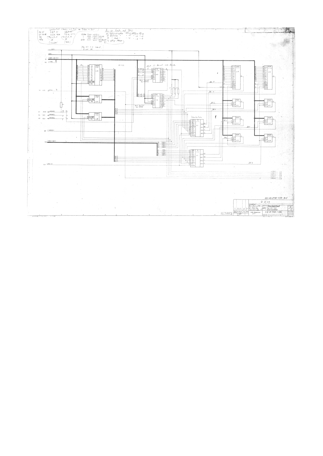 Robotron ZRE-K2521 Schematic