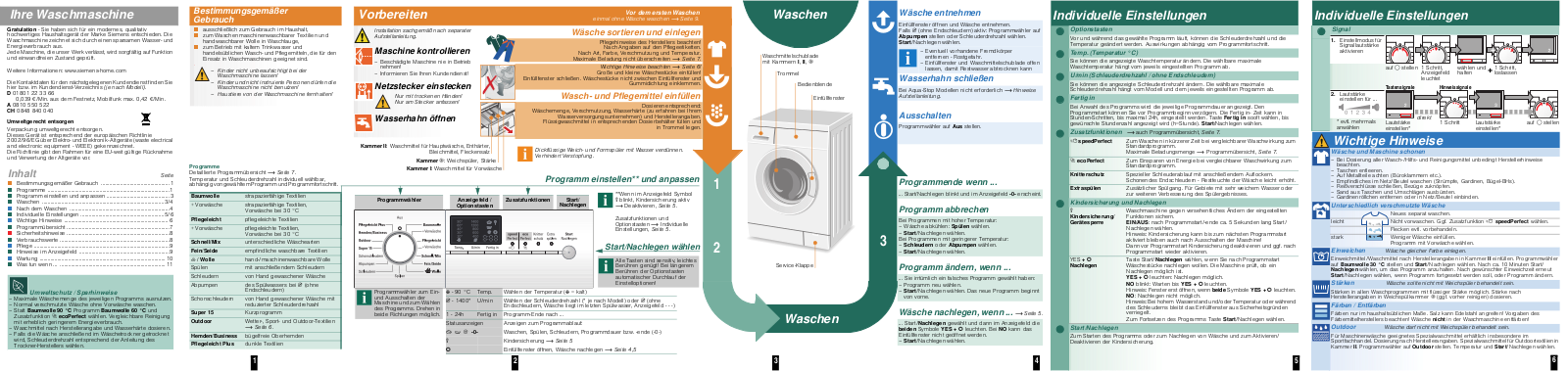 Siemens WM14E445 User Manual