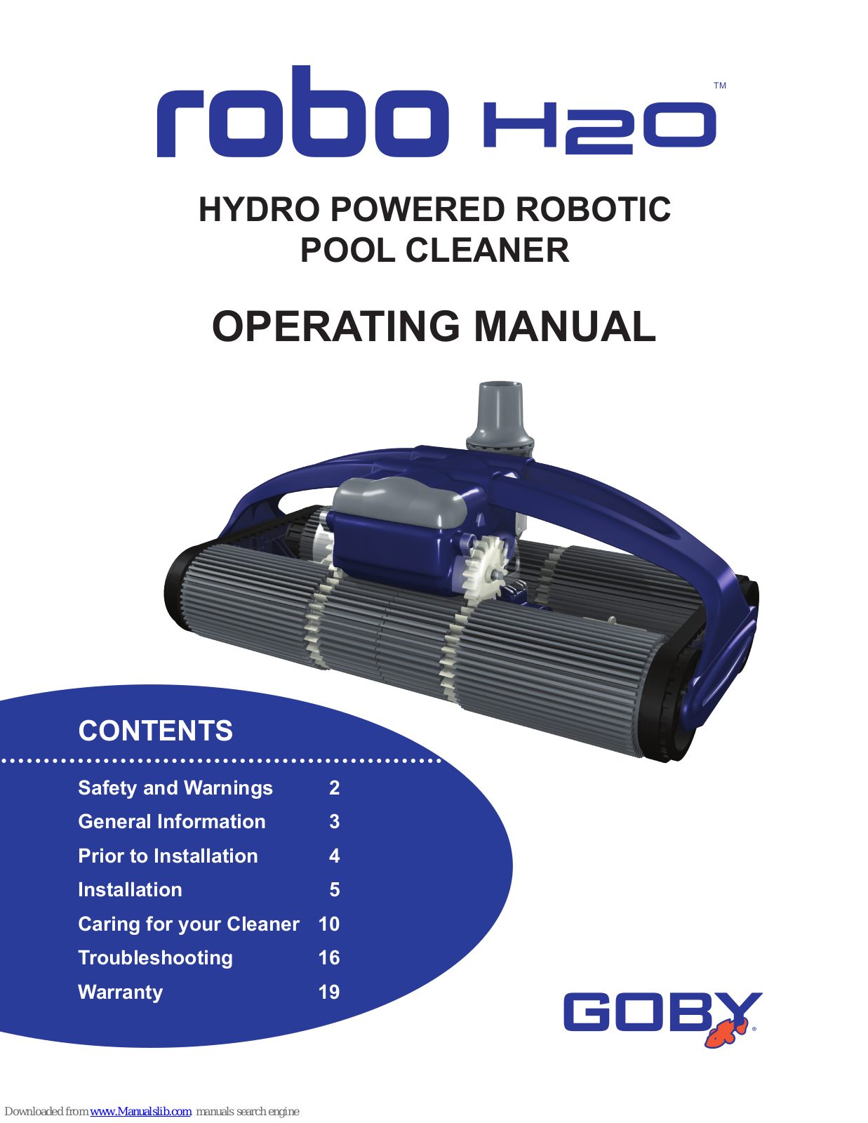 Goby Robo H2O Operating Manual