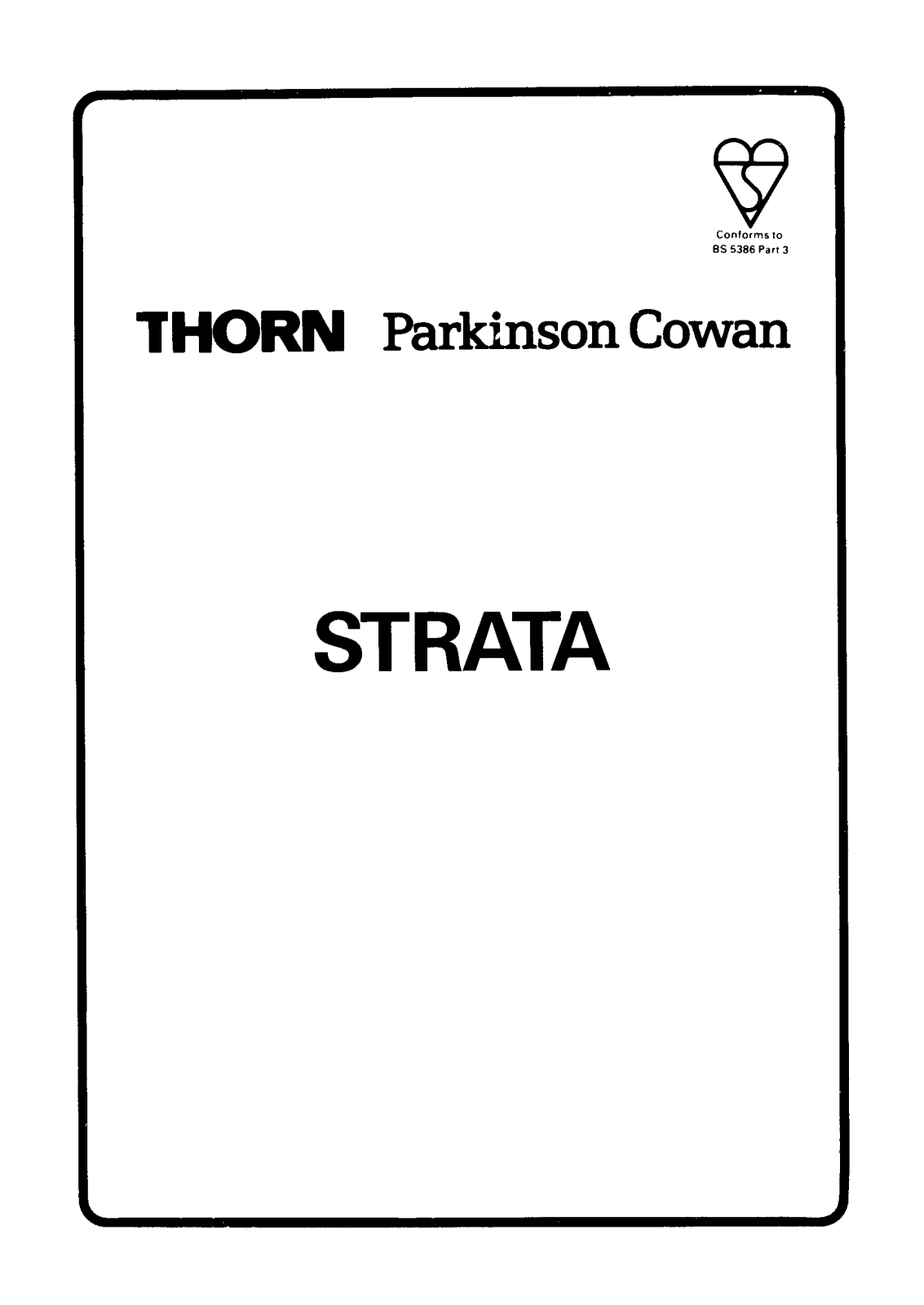 Parkinson cowan STRATA User Manual