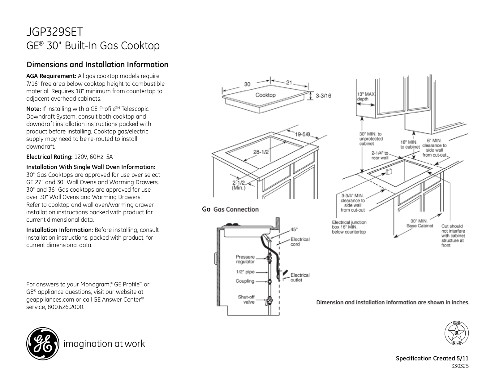 GE JGP329SETSS User Manual